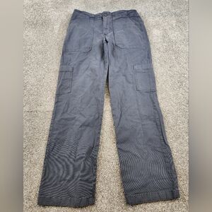 Marine Layer Aria Utility Pants Size 6 Mid-Rise Straight Leg Gray